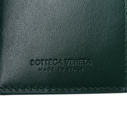 Bottega Veneta Nappa Maxi Intrecciato Bifold Zip Wallet Raintree 6 of 8