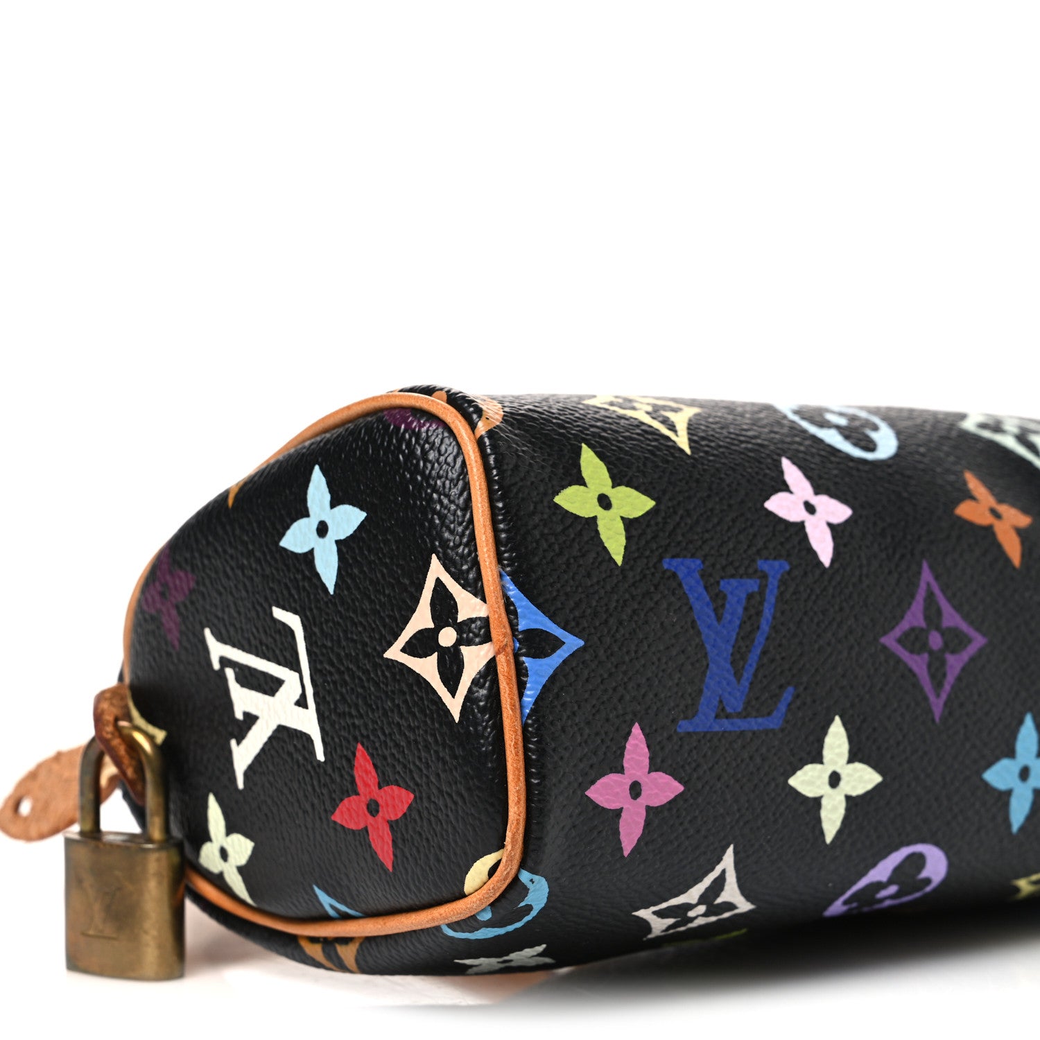 Louis Vuitton Monogram Multicolor Mini Sac HL Speedy Black 9 of 10