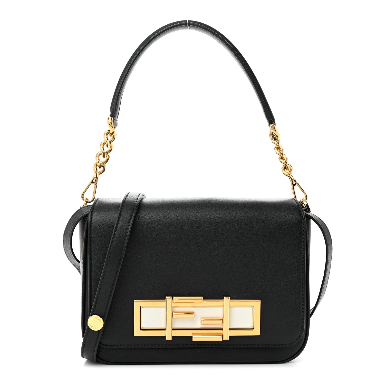 Fendi Vitello Dolce 3Baguette Shoulder Bag Black 1 of 12
