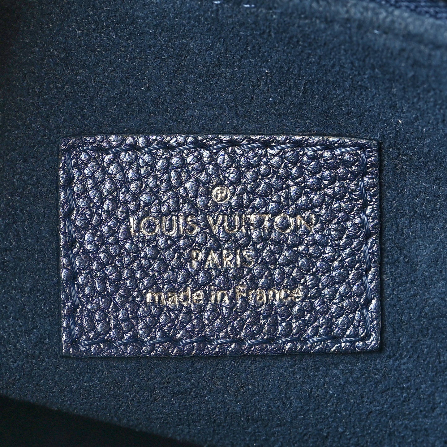 Metallic Empreinte Monogram Giant Onthego PM Navy Nacre