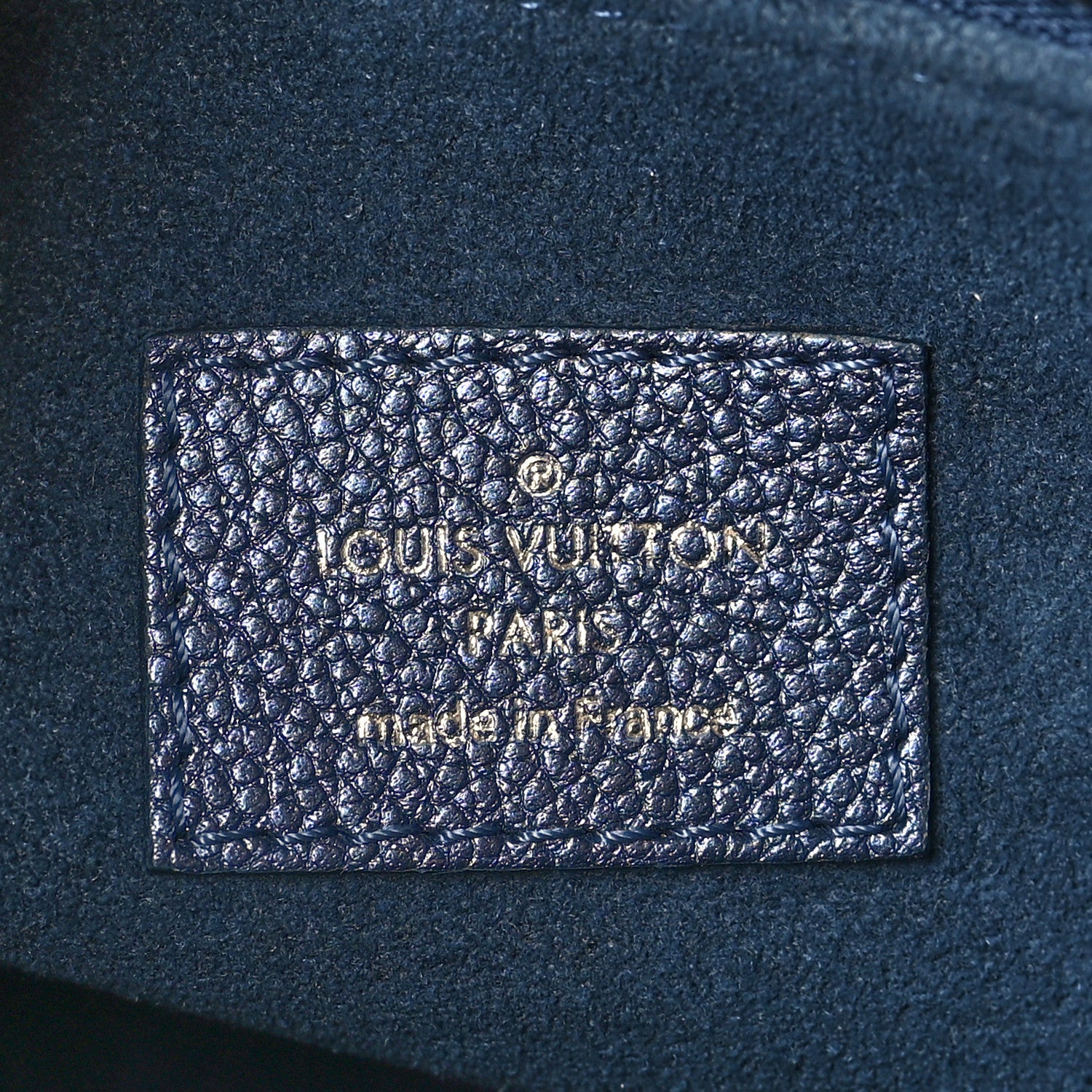Louis Vuitton Metallic Empreinte Monogram Giant Onthego PM Navy Nacre 6 of 8