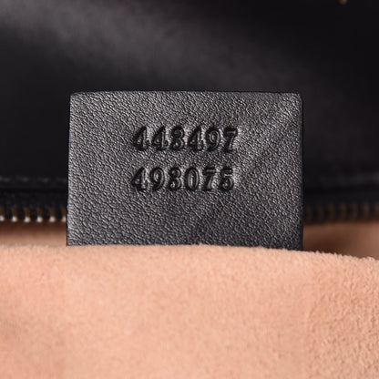 Gucci Calfskin Matelasse Small GG Marmont Shoulder Bag Black 7 of 11