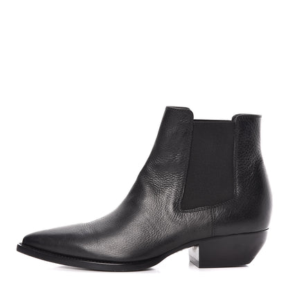 Saint Laurent Calfskin Theo 40 Ankle Boots 44.5 Black 1 of 15