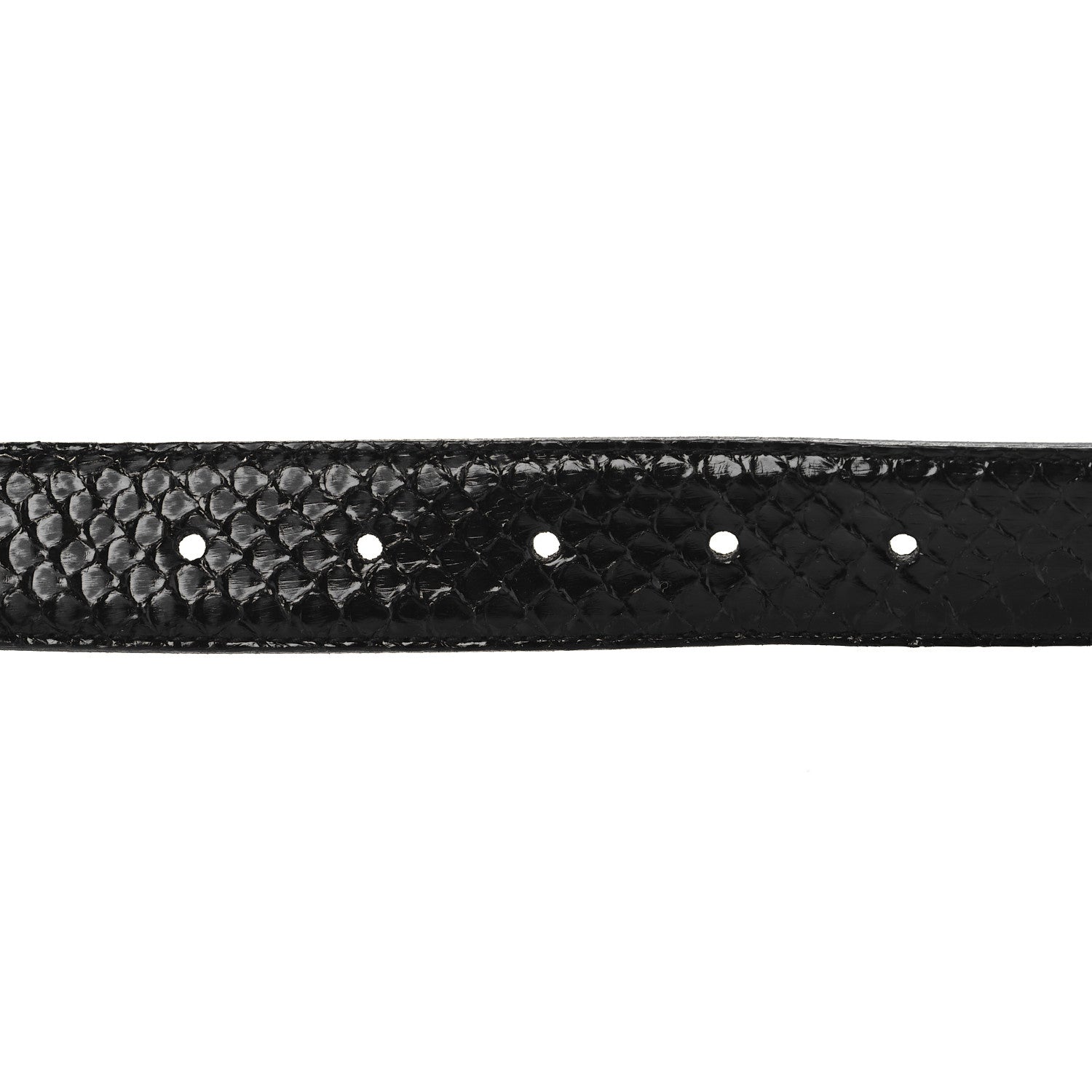 Saint Laurent Snakeskin Heart Belt 75 30 Black 3 of 7