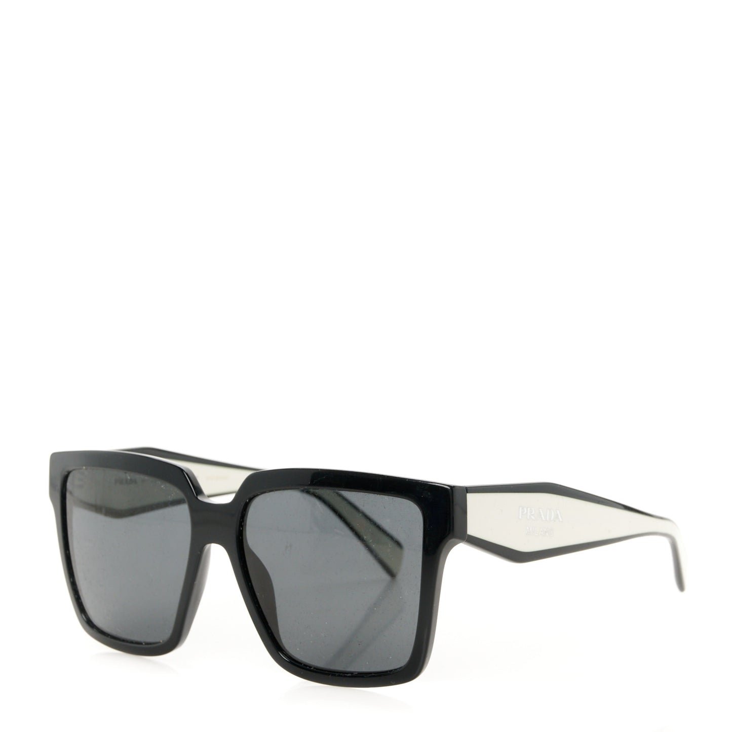 Acetate Square Sunglasses SPR 24Z Black White