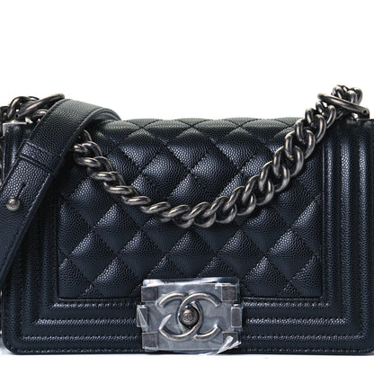 Chanel Caviar Quilted Small Boy Flap Black 8 of 12