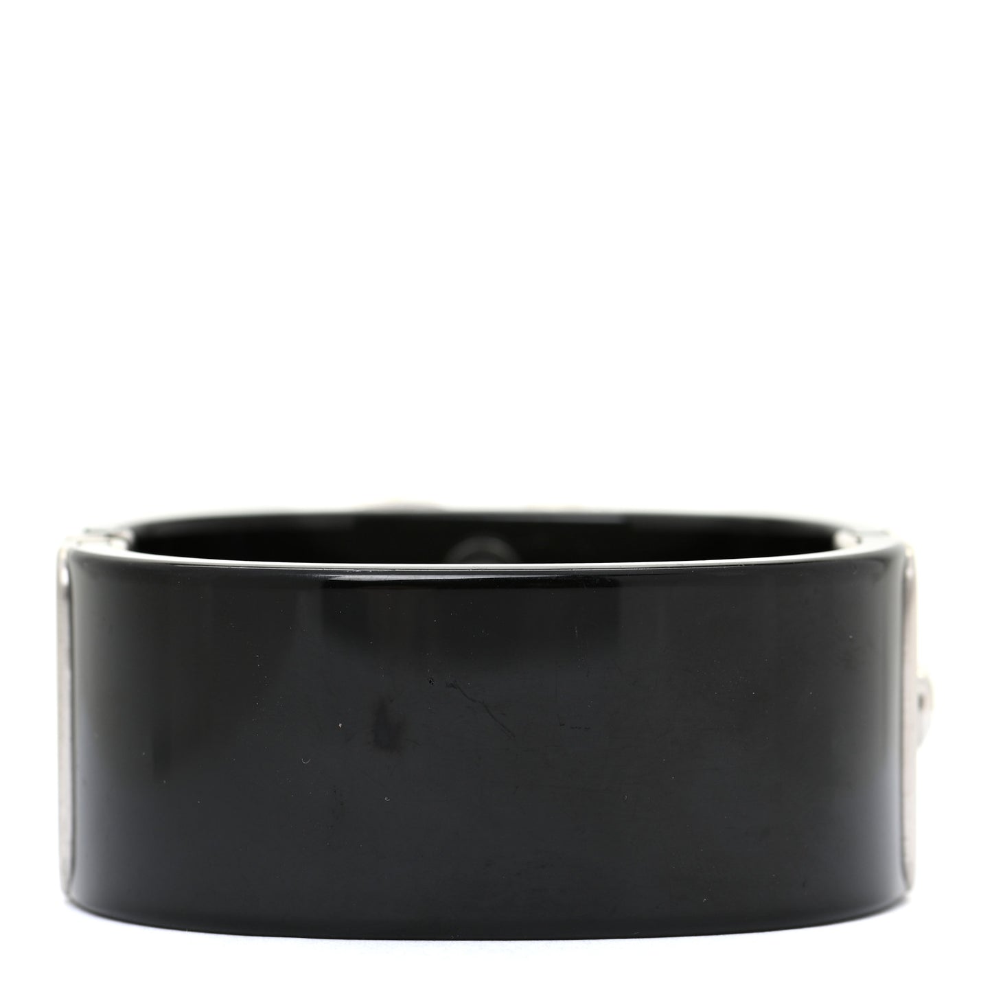 Resin Pearl Crystal CC Cuff Black