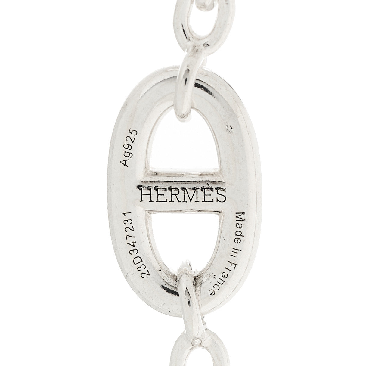 Hermes Sterling Silver Farandole Necklace 120 4 of 5