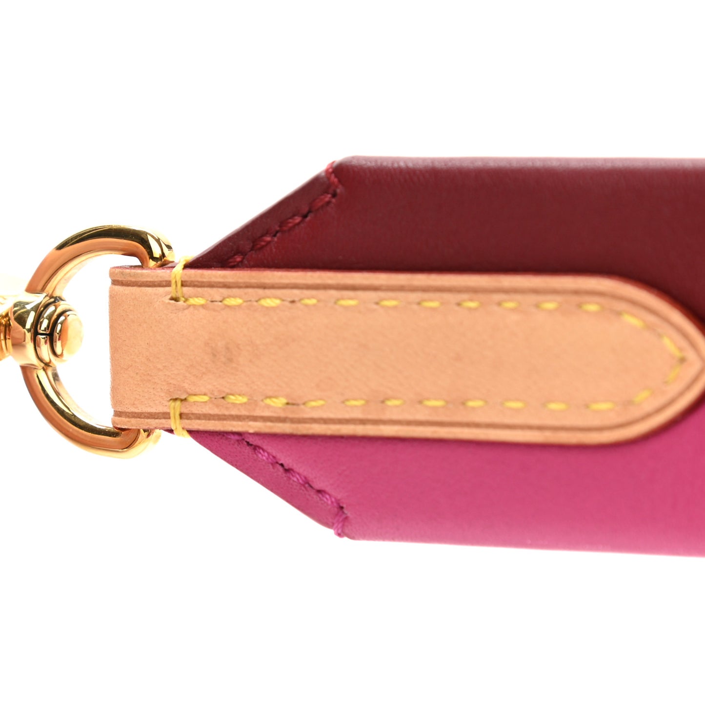 Calfskin Cluny BB Shoulder Strap Bordeaux Fuchsia