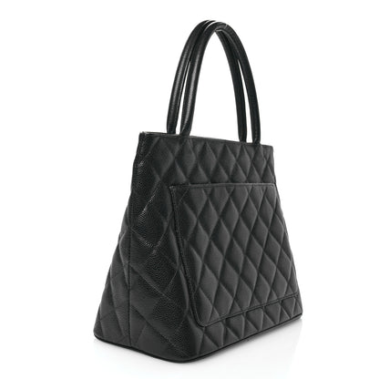 Chanel Caviar Quilted Medallion Tote Black 3 of 10