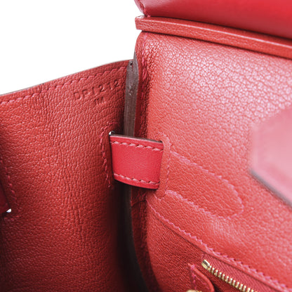 Hermes Tadelakt Birkin 30 Rouge Vif 12 of 13