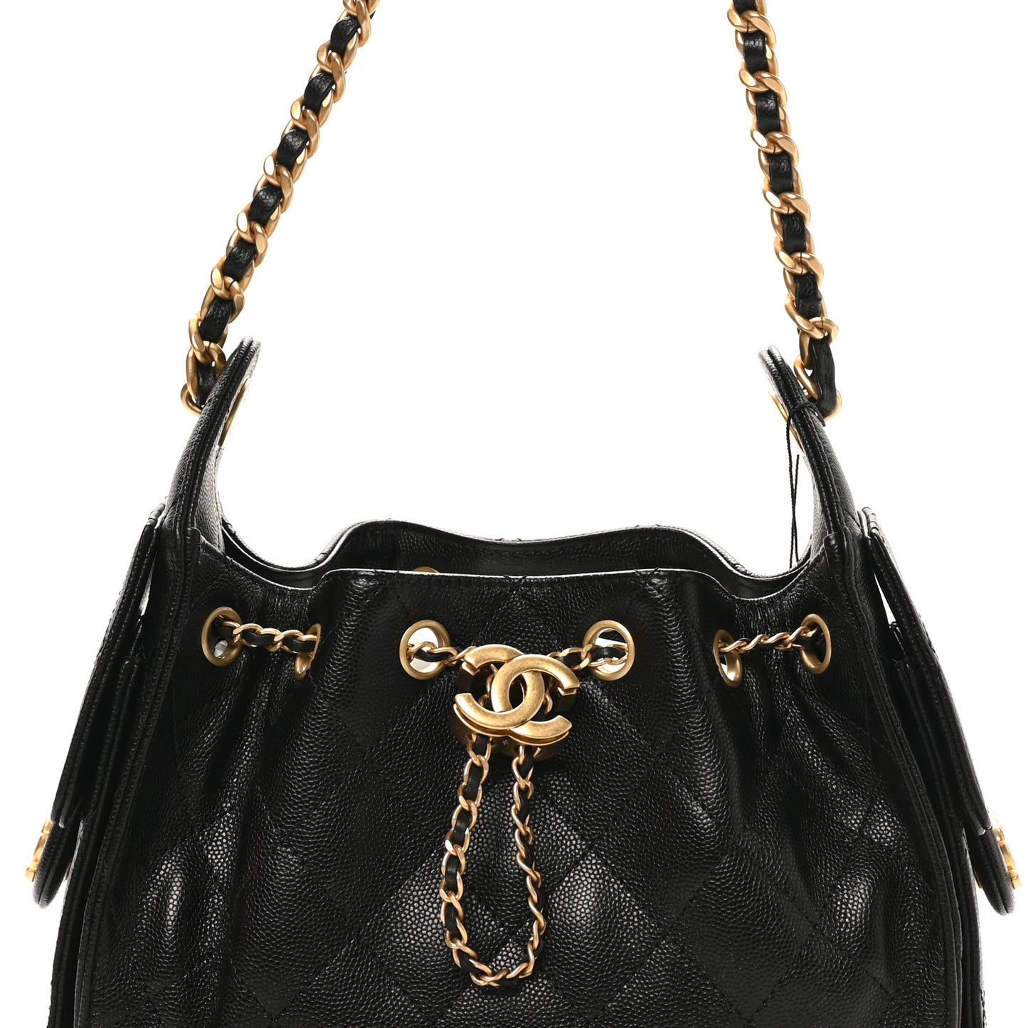Caviar Quilted Mini Chanel 25 Handbag Black