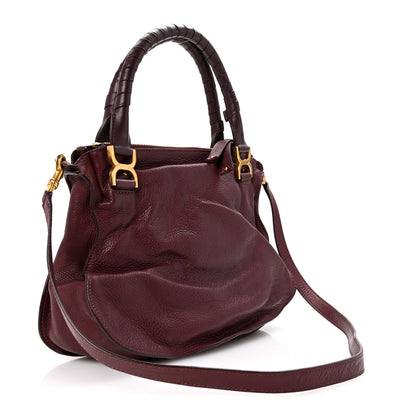 Chloe Calfskin Medium Marcie Satchel Wild Purple 3 of 14