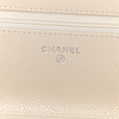 Chanel Metallic Calfskin Lucky Charms Casino 2.55 Reissue Wallet On Chain WOC Ivory 6 of 14