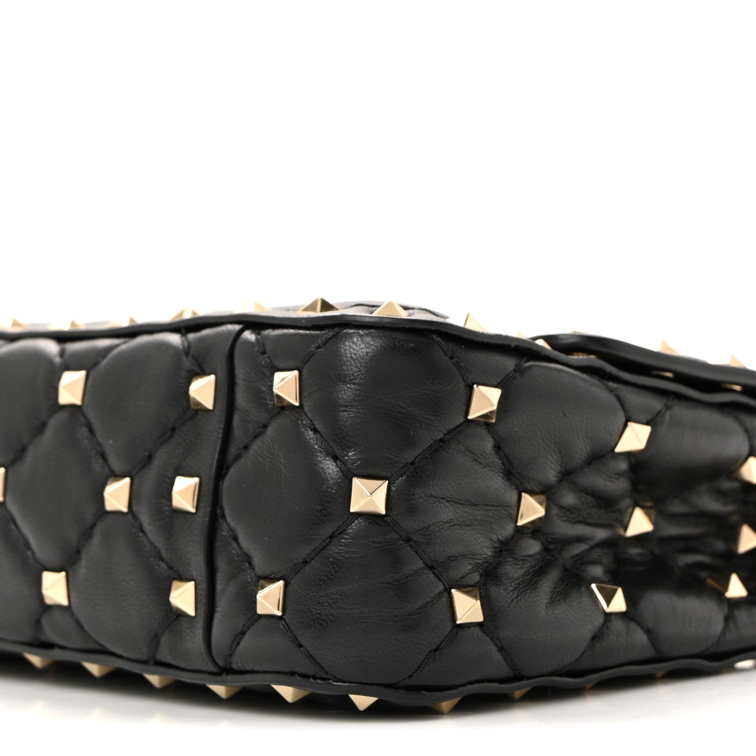 Valentino Garavani Nappa Small Rockstud Spike Shoulder Bag Black 9 of 14