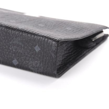 MCM Visetos Medium Zip Pouch Black 7 of 9