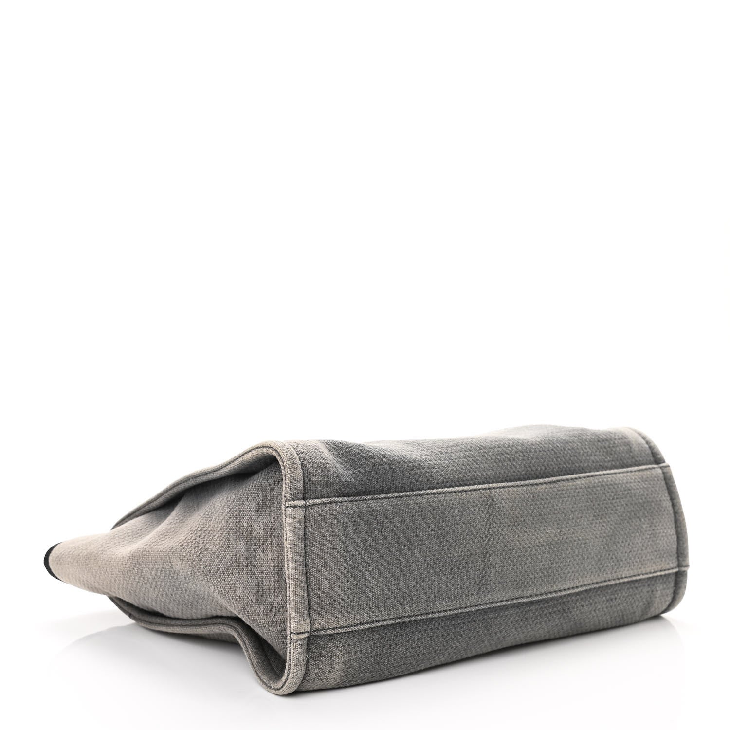 Chanel Canvas Small Deauville Tote Grey 4 of 13