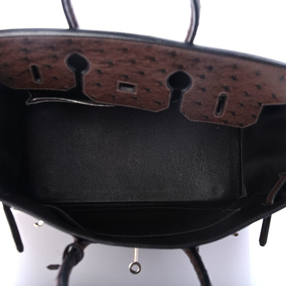 Hermes Ostrich Birkin 35 Chocolate 4 of 10