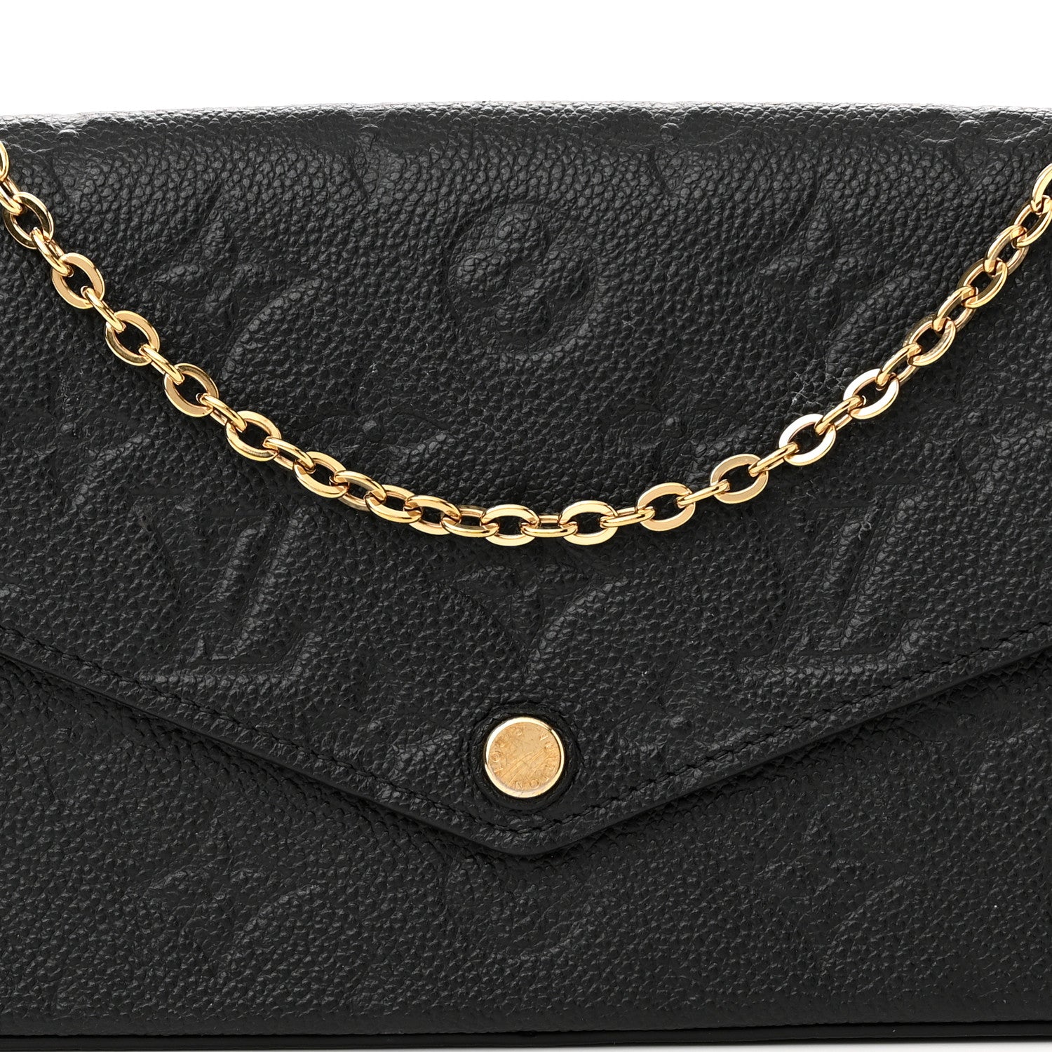 Louis Vuitton Empreinte Pochette Felicie Chain Wallet Black 8 of 13