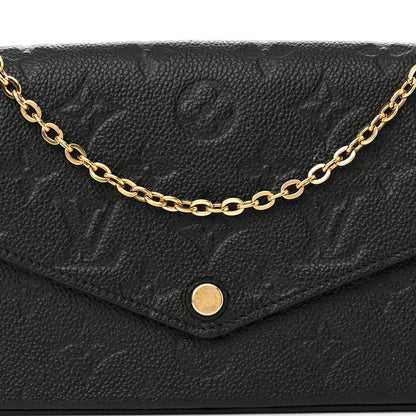 Louis Vuitton Empreinte Pochette Felicie Chain Wallet Black 8 of 13