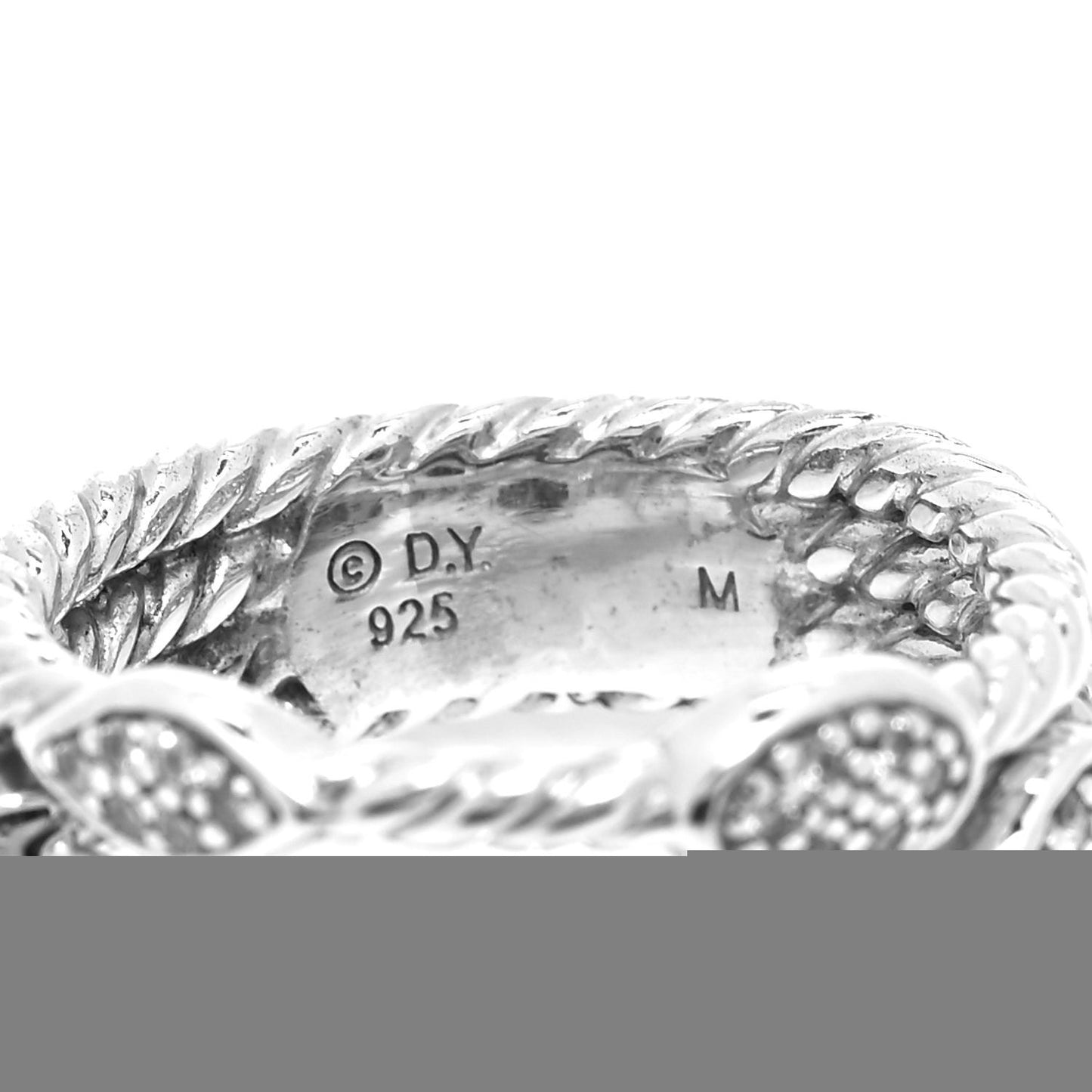 Sterling Silver Diamond Confetti 4 Row Ring 52 6