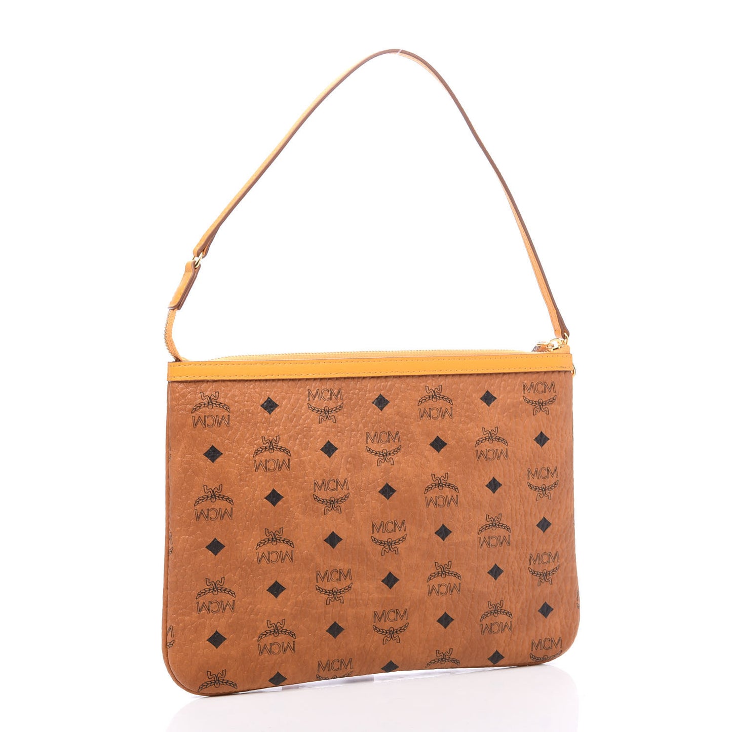 Visetos Liz Shopper Tote Pouch Cognac Yellow