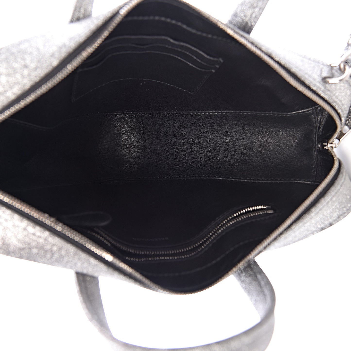 Glitter XS Triangle Duffle Argent Black