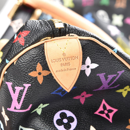 Louis Vuitton Monogram Multicolor Keepall 45 Black 6 of 7