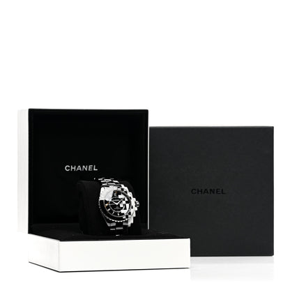 Chanel Stainless Steel Ceramic 38mm J12 Cybernetic Automatic Watch Black 5 of 5