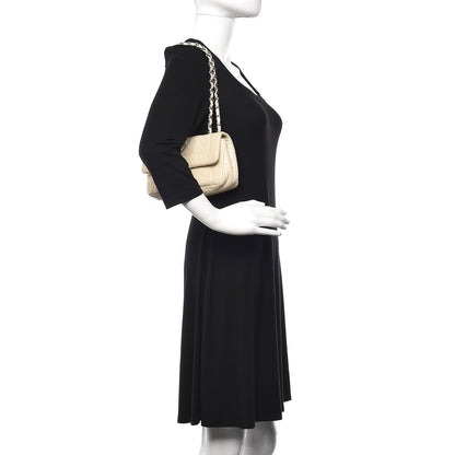 Chanel Aged Calfskin Perforated Small Flap Ivory 2 of 10