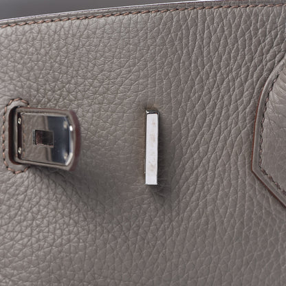 Hermes Taurillon Clemence Birkin 35 Taupe 16 of 33