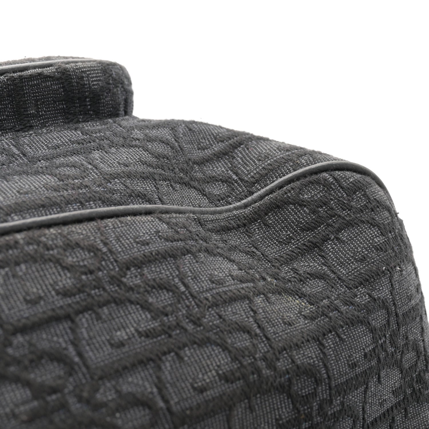 Christian Dior Oblique Jacquard Grained Calfskin Saddle Backpack With Flap Black 11 of 12