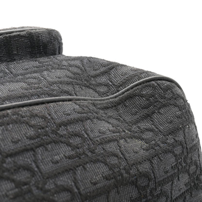 Christian Dior Oblique Jacquard Grained Calfskin Saddle Backpack With Flap Black 11 of 12