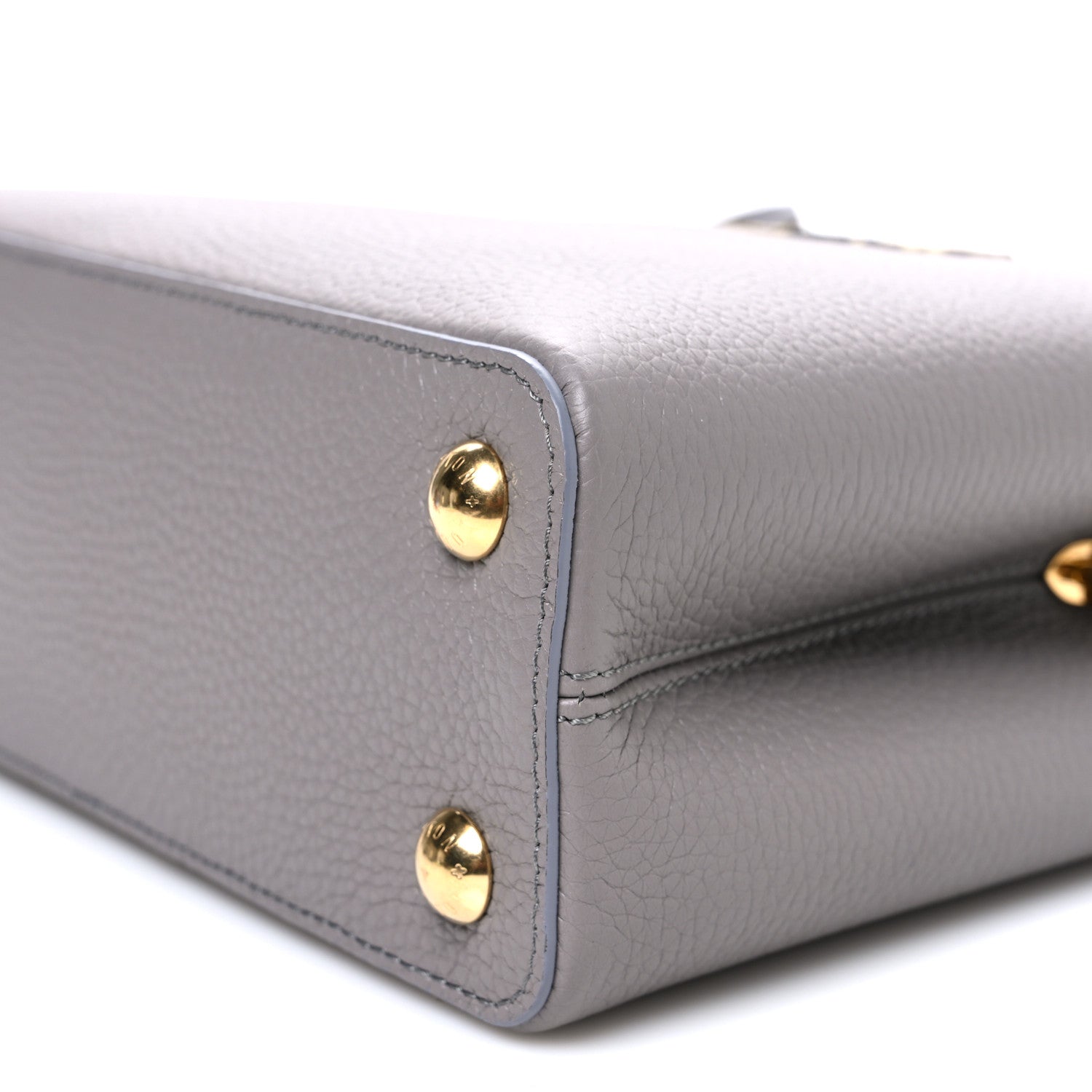 Louis Vuitton Taurillon Snakeskin Capucines BB Steeple Grey 9 of 10