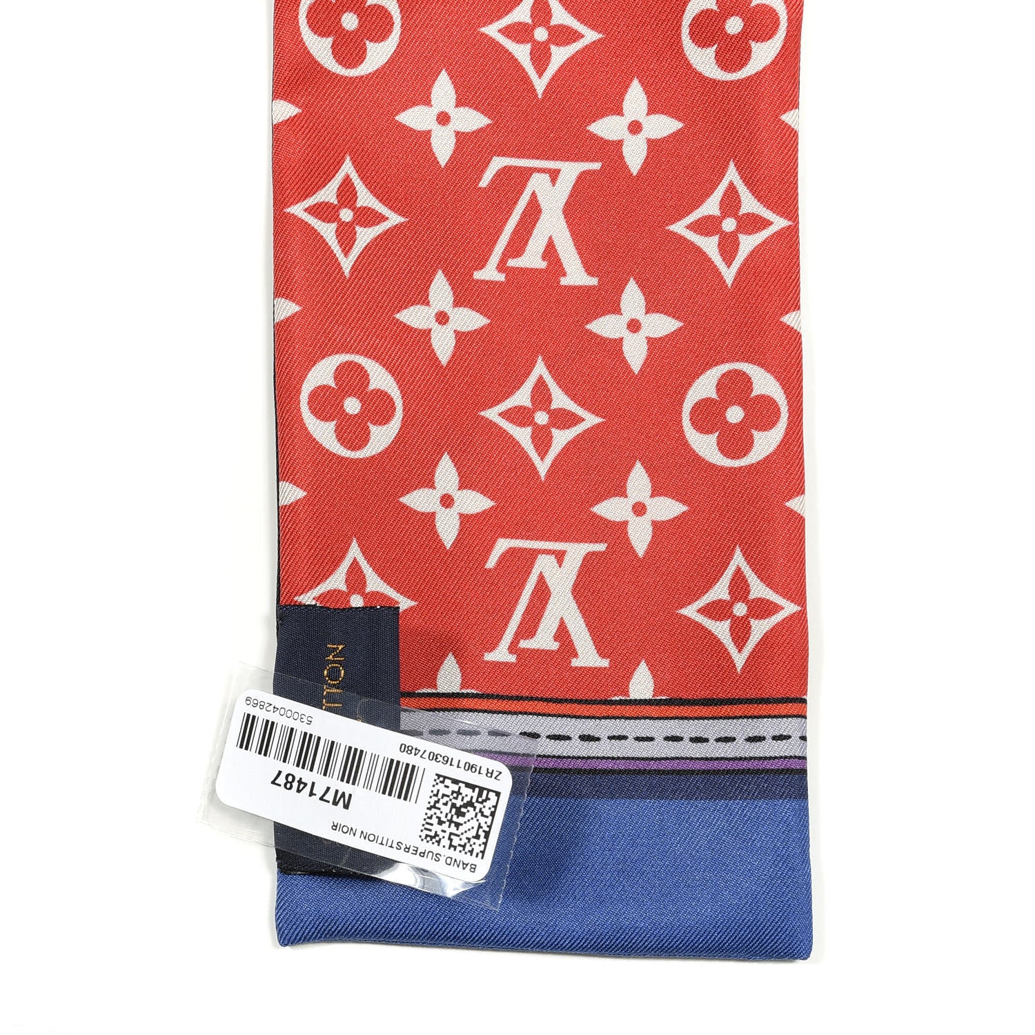 Louis Vuitton Silk Monogram Superstition Bandeau Black 2 of 4