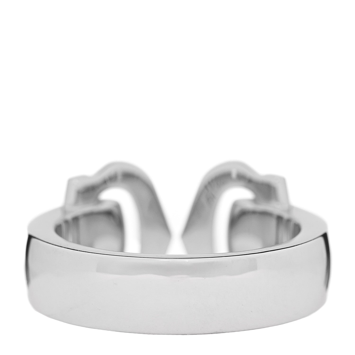 Cartier 18K White Gold Diamond C De Cartier Ring 48 4.5 3 of 5