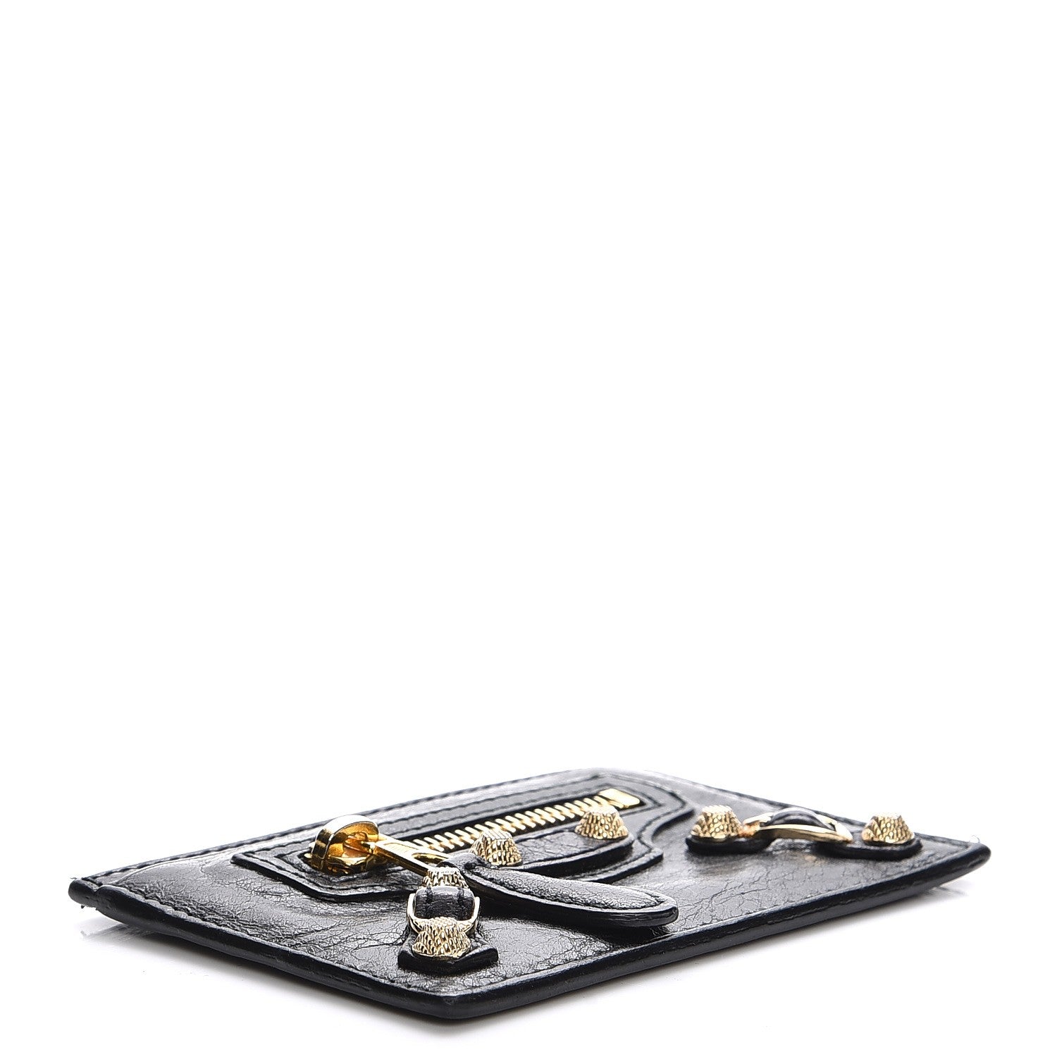 Balenciaga Agneau Giant 12 Gold Hardware Card Case Black 4 of 7