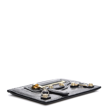 Balenciaga Agneau Giant 12 Gold Hardware Card Case Black 4 of 7