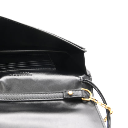 Bottega Veneta Nappa Intrecciato Andiamo Pouch On Chain Black Black 5 of 9