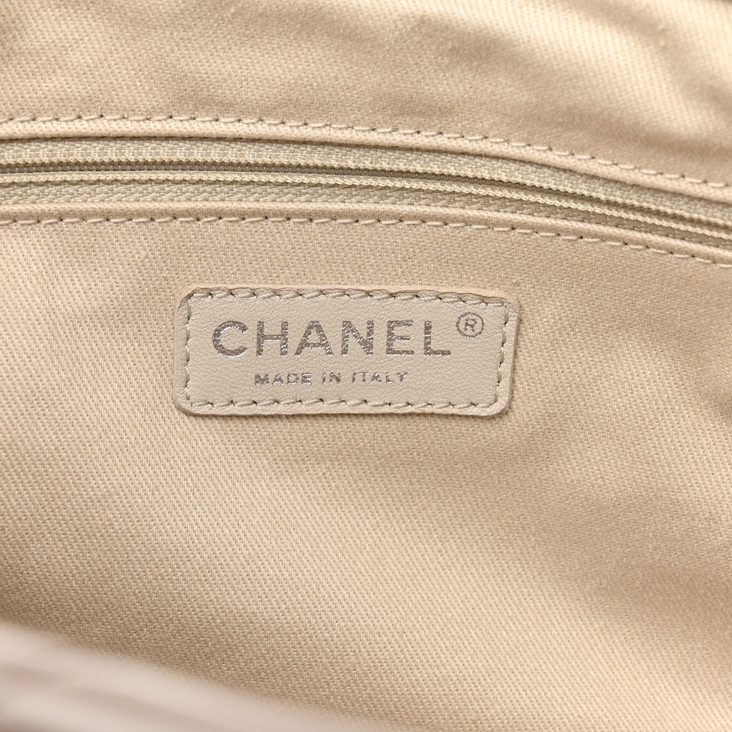Chanel Patent Quilted Timeless CC Soft Tote Beige 6 of 15