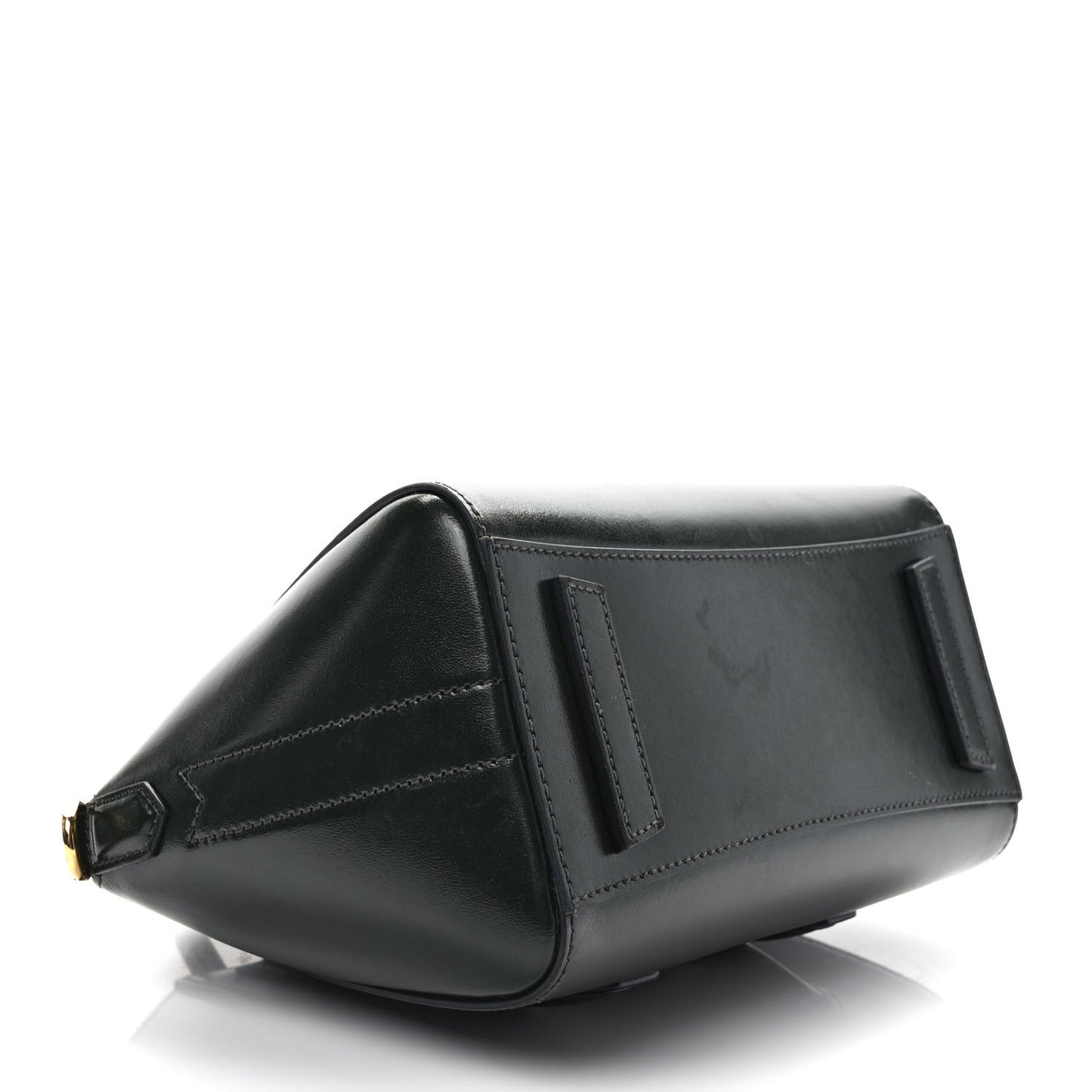 Box Calfskin Lock Antigona Shoulder Bag Green Forest