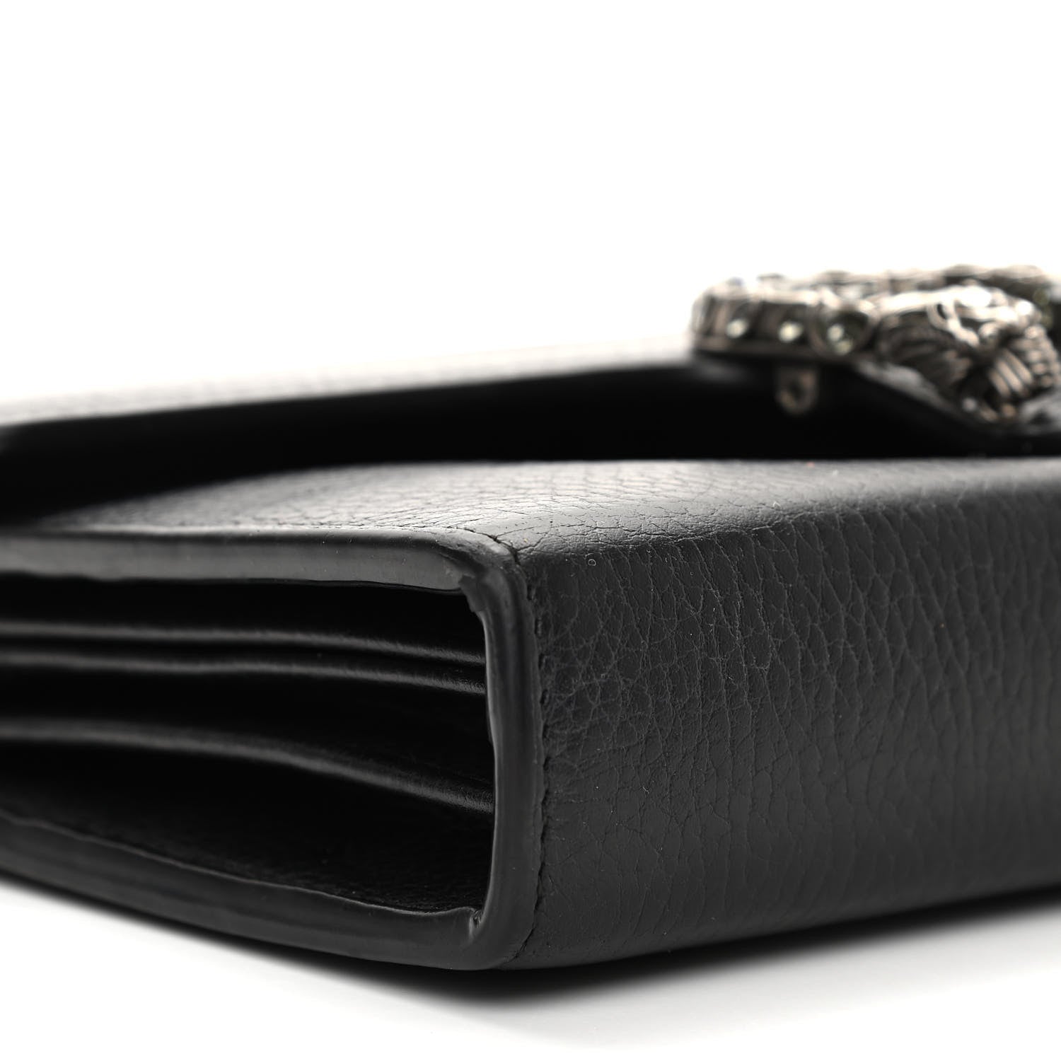 Gucci Calfskin Mini Dionysus Chain Wallet Black 10 of 13