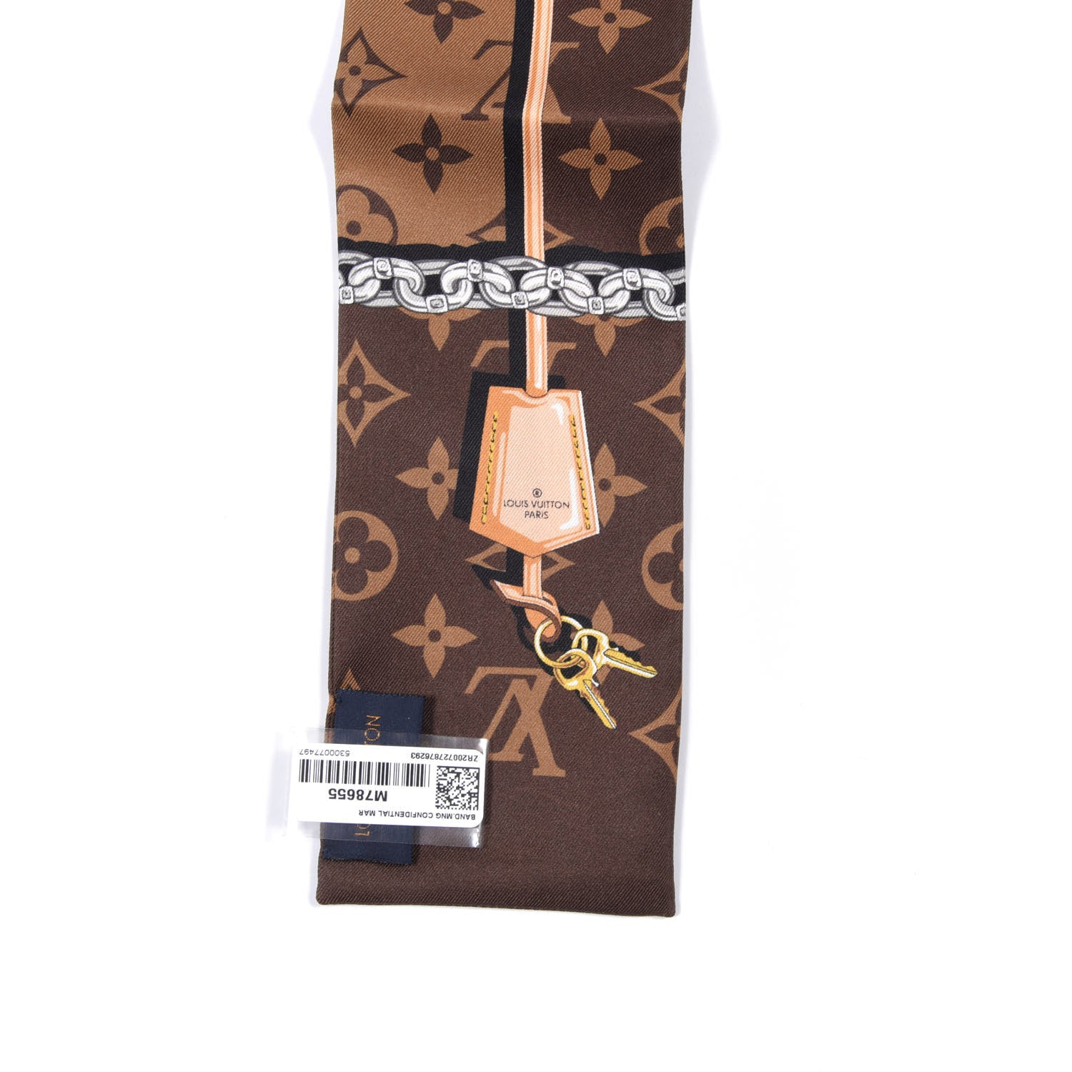 Louis Vuitton Silk Monogram Confidential Bandeau Brown 3 of 4