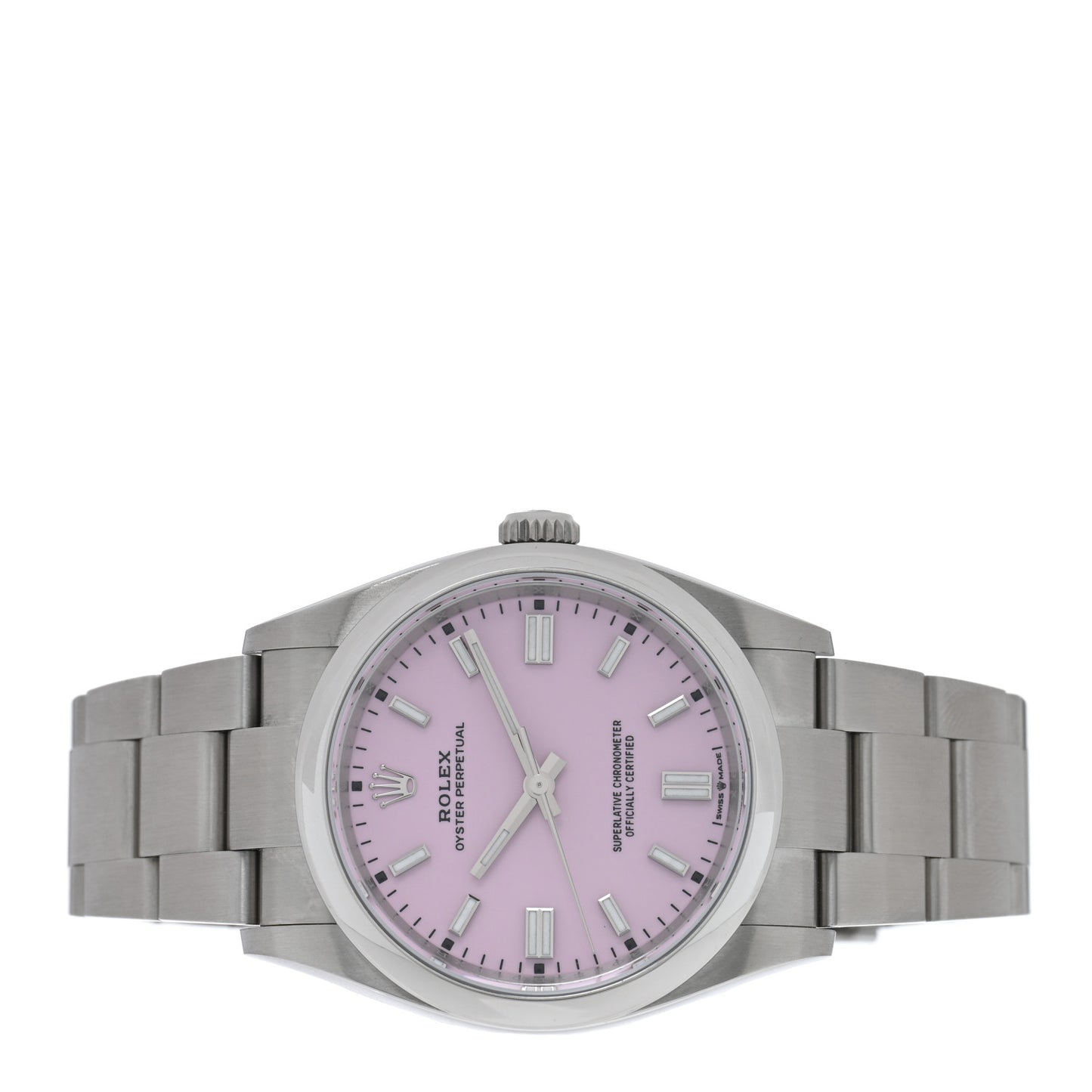 Stainless Steel 36mm Oyster Perpetual Watch Candy Pink 126000