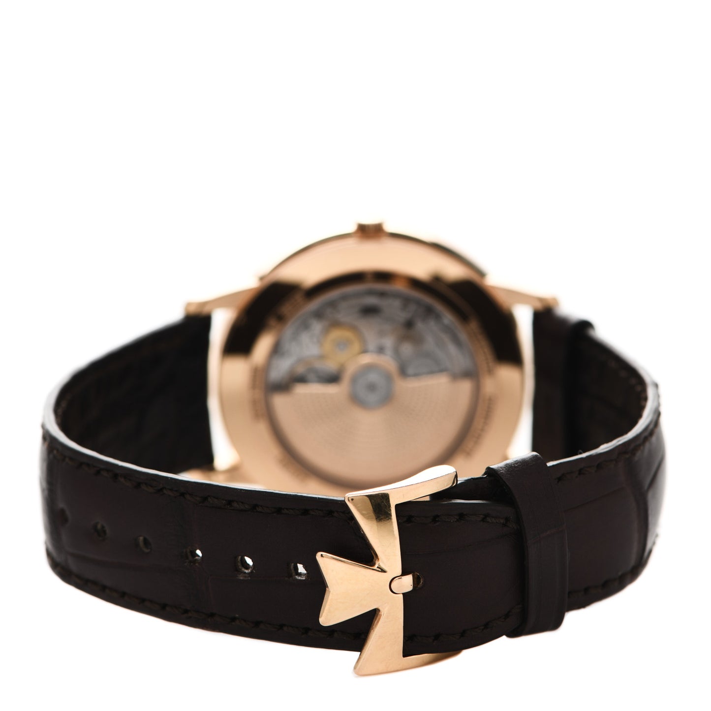 18K Pink Gold Alligator 40mm Patrimony Automatic Watch 85180
