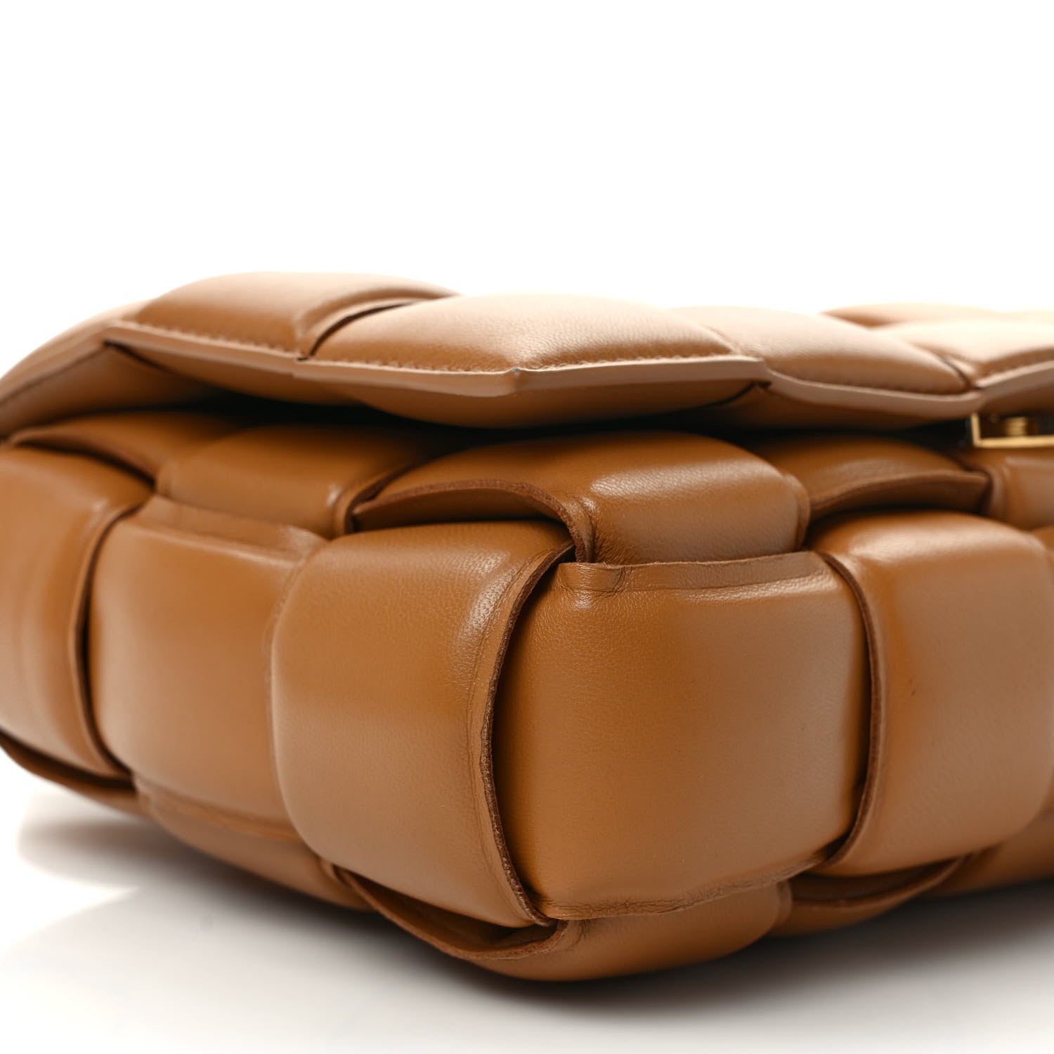 Bottega Veneta Nappa Maxi Intreccio Padded Cassette Crossbody Bag Caramel 7 of 10