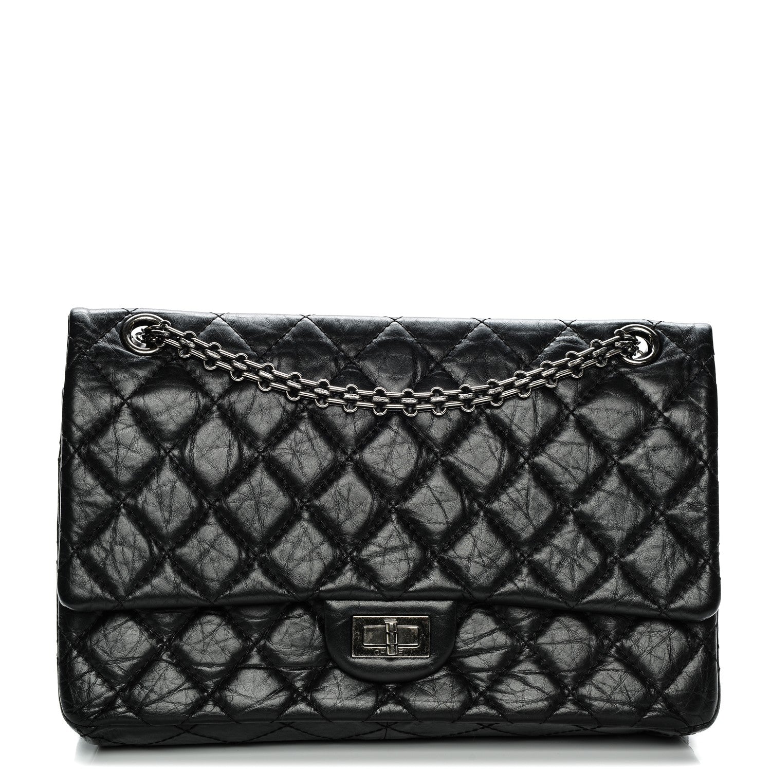 Chanel Aged Calfskin Quilted 2.55 Reissue 226 Flap Black 1 of 9