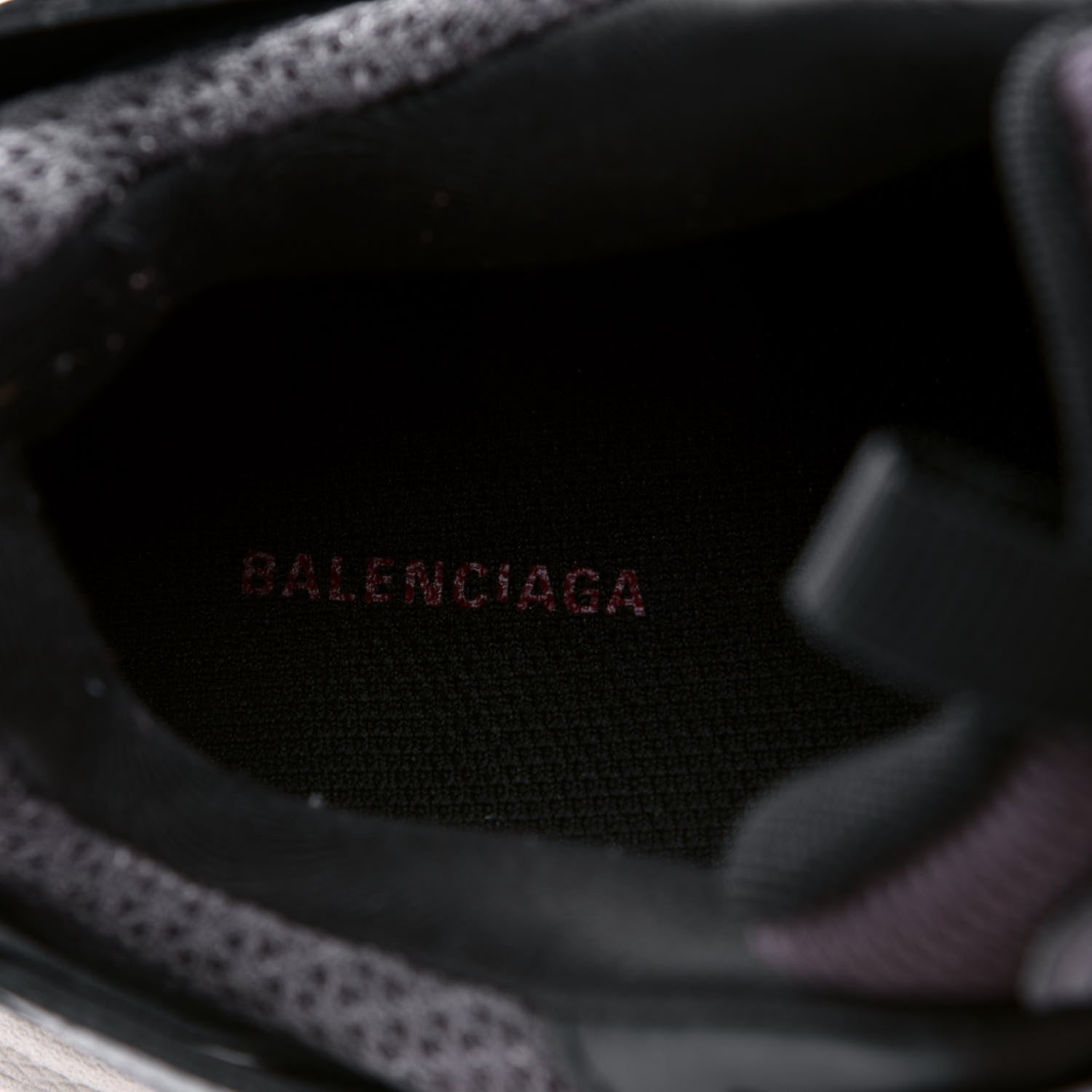 Balenciaga Mesh Nylon Womens Track Sneakers 39 Black Gris 7 of 8