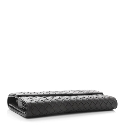 Bottega Veneta Nappa Intrecciato Continental Flap Wallet Ebano 4 of 9