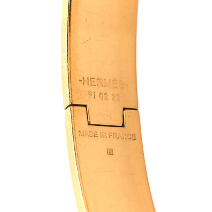 Hermes Matte Enamel Narrow Clic Clac HH Bracelet GM Black 4 of 4